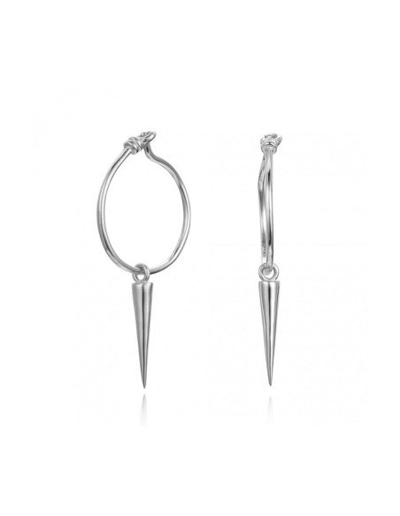Pendiente Hippy-Hoop Silver Pendiente Hippy-Hoop Silver