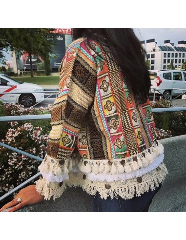 Kimono Boho Camel y Colores