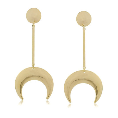 Pendientes Maxi Media Luna | Pendientes XL Ligeros | Malu Maiese 2