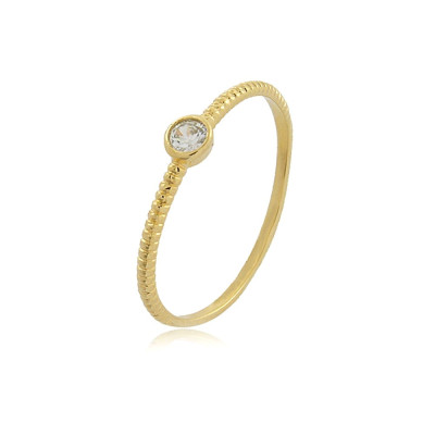 Piccola Light Ring | Banhado a ouro 18k branco ou amarelo, zircônia. 2