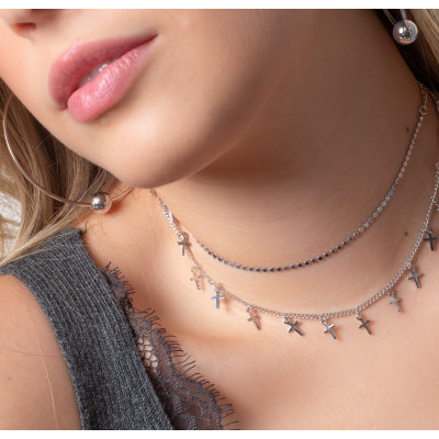 Crosses Choker Necklace | Choker with mini crosses | Malu Maiese 2