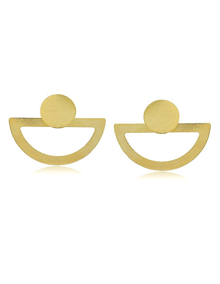 Pendientes Semi Circulo Borde | Pendientes Fiesta | Malu Maiese