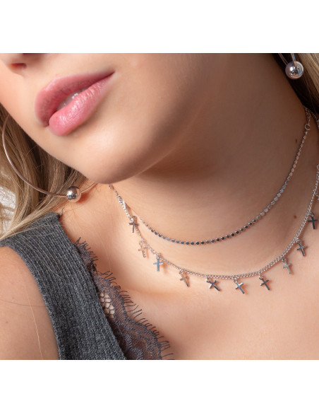 Colar Choker Pontinhos | Colar curto minimalista | Malu Maiese Colar Choker Pontinhos | Colar curto minimalista | Malu Maiese