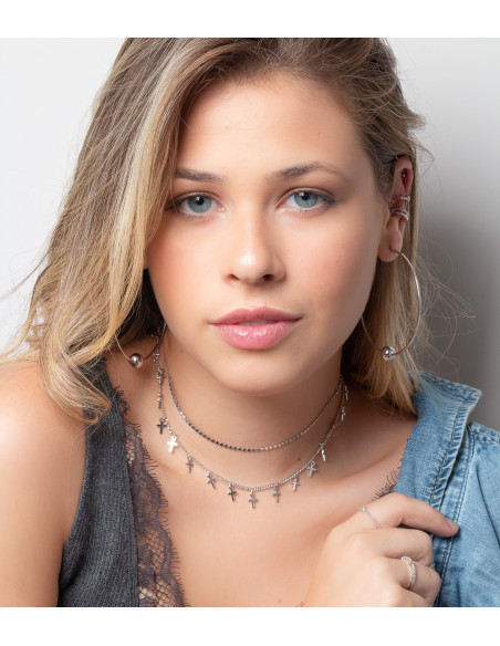 Colar Choker Pontinhos | Colar curto minimalista | Malu Maiese Colar Choker Pontinhos | Colar curto minimalista | Malu Maiese