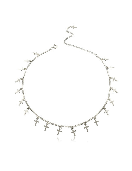 Colar Choker Cruzes | Choker mini cruzes | Malu Maiese Colar Choker Cruzes | Choker mini cruzes | Malu Maiese