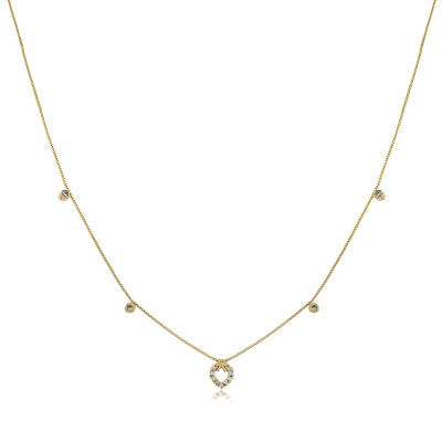 Collar Choker Corazón Circonia