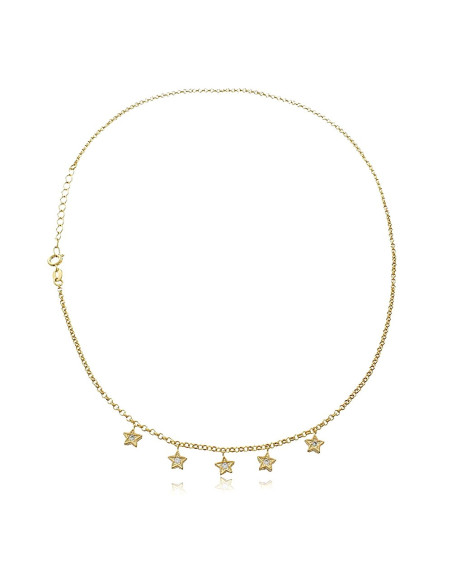 Collar Choker Stella | corto, minimalista con cinco estrellas. Collar Choker Stella | corto, minimalista con cinco estrellas.