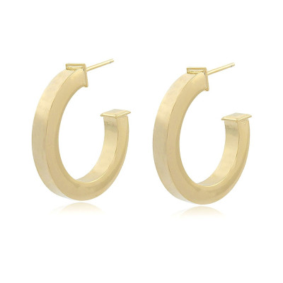 Aros Classy Mate | Pendientes de aro acabado mate | Malu Maiese 2