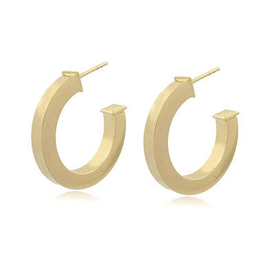 Argolas Classy Brilho | Argolas banhadas em ouro | Malu Maiese 2