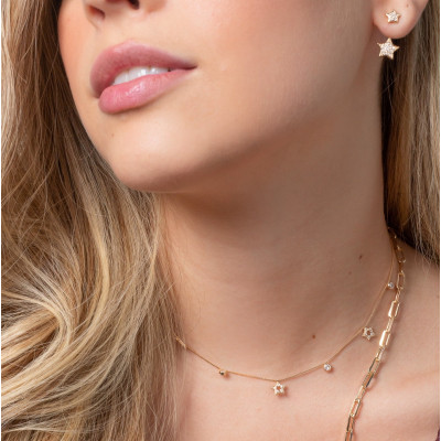 Colar Choker Estrelas e Pontos de Luz 2
