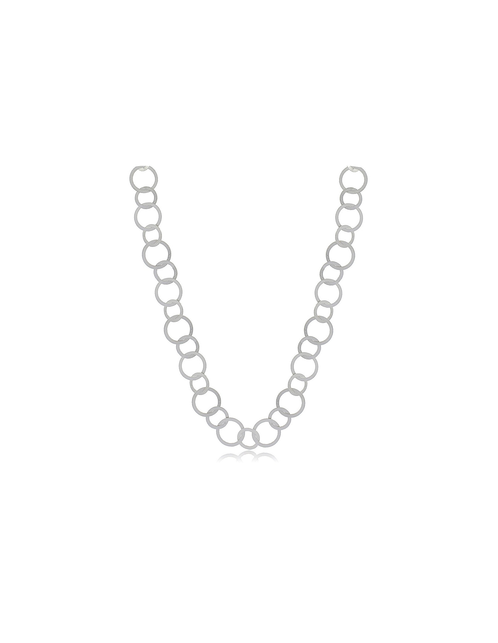 Colar Longo Leme | Colar Corrente com Elos Circulares | Malu Maiese
