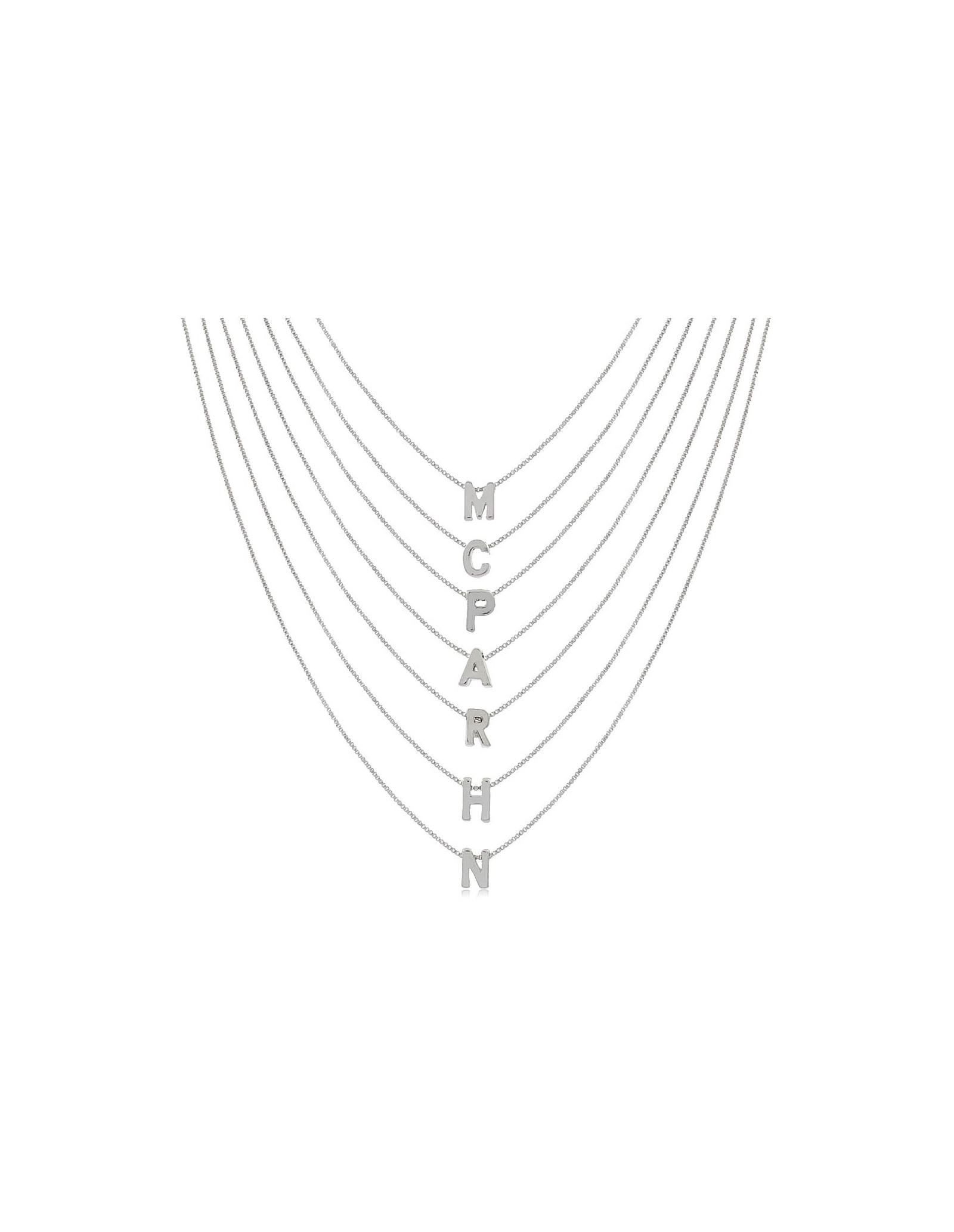 Collar Initials | Collar de Letra Chapado en Oro | Malu Maiese