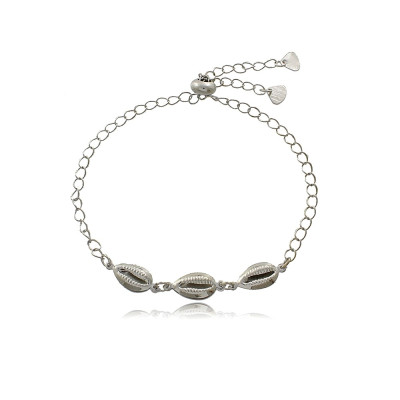 Pulsera Conchas | minimalista, recubierta en oro 18k, largo ajustable. 2