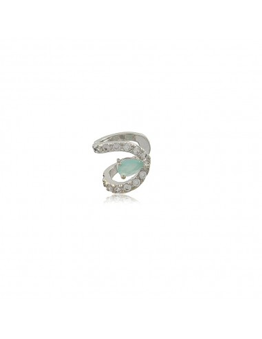 Ear Cuff Agua Marinha