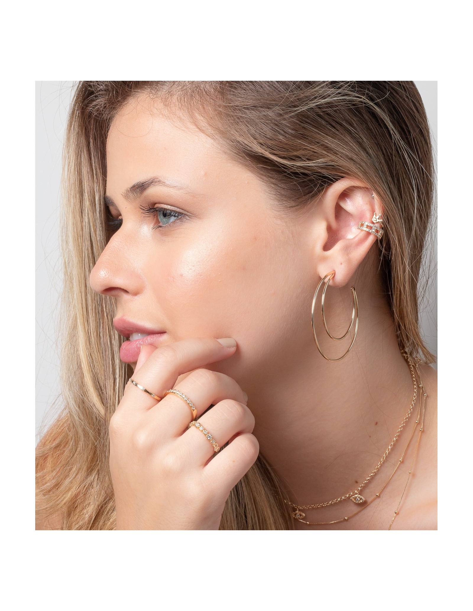 Piercing Jolie | Piercing de pressão para orelha | Malu Maiese