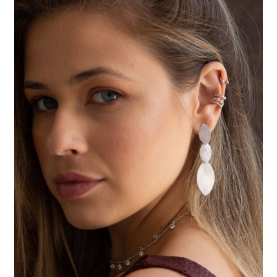 Three Flowers Ear Cuff | gold plated ear cuff, cartilage, non pierced. 2