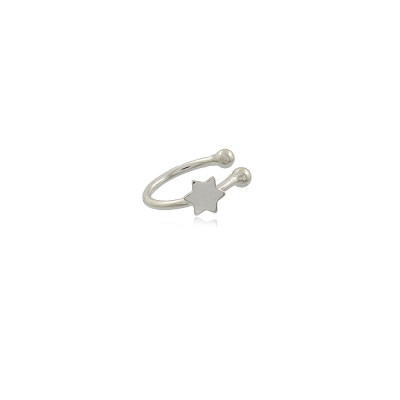 Ear Cuff Estrella | puño de oreja mini estrella cartílago, oro 18k. 2