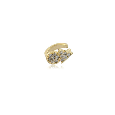 Arrow Ear Cuff | 18k gold plated cz ear cuff, cartilage | Malu Maiese 2