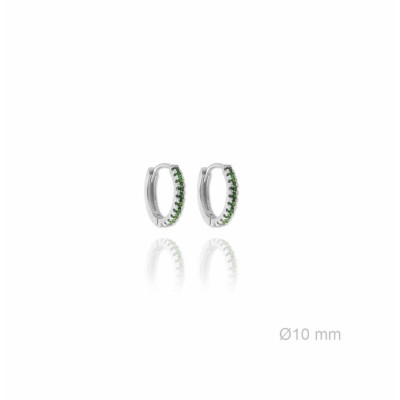 Crystal Mini Hoop Earrings 2