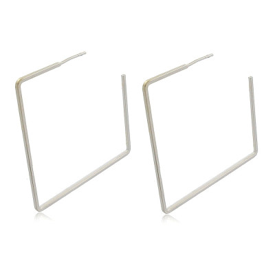 Square Hoop Earrings | Square Golden Earrings | Malu Maiese 2