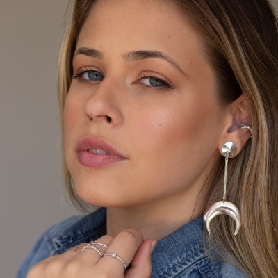 Half Moon Maxi Earrings | Exclusive XL Earrings | Malu Maiese 2