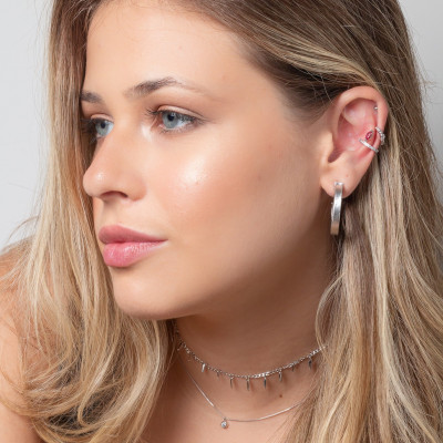 Classy Matte Hoop Earrings | Hoop Earrings | Malu Maiese 2