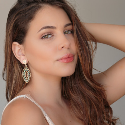 Ultramarine Maxi Earrings | Sophisticated Party Earrings | Malu Maiese 2