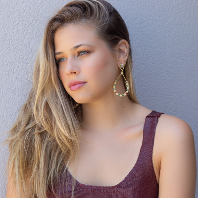 Pendientes Maxi Bordeaux | Pendientes Fiesta XL | Malu Maiese 2