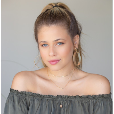 Light Spot Necklace | Short Necklace with Round Zirconia | Malu Maiese 2