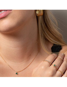 Mini Stones Necklace | Silver 925 necklace with stone | Malu Maiese 2