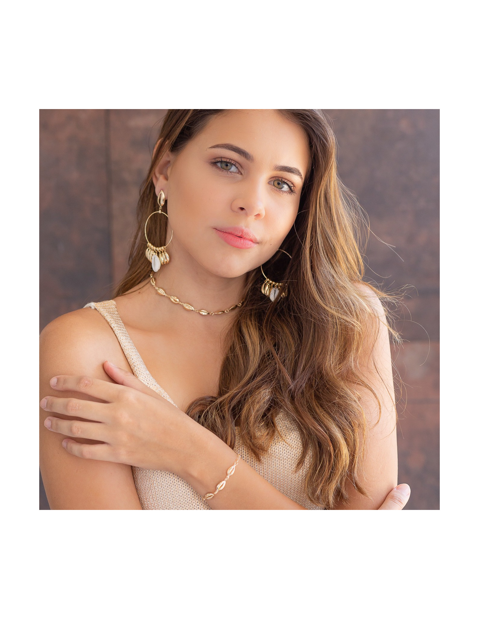 Colar Choker Conchas