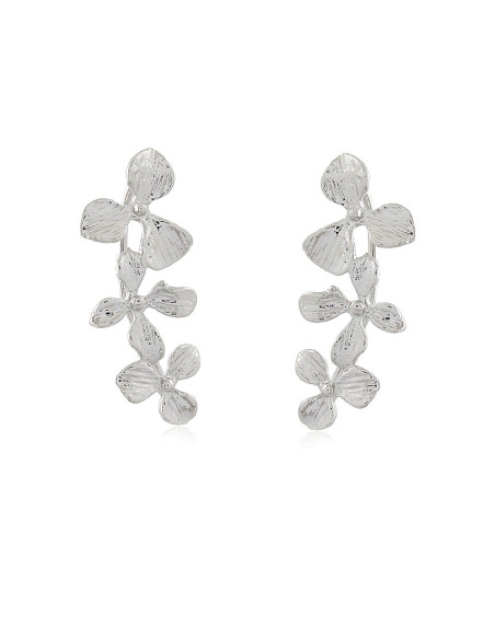 Brinco Ear Cuff Trio Flor | Brincos Banhados a Ouro 18k | Malu Maiese Brinco Ear Cuff Trio Flor | Brincos Banhados a Ouro 18k | Malu Maiese