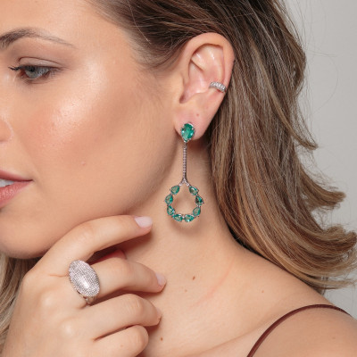 Pendientes Maxi Valerie | Pendientes Largos Fiesta | Malu Maiese 2