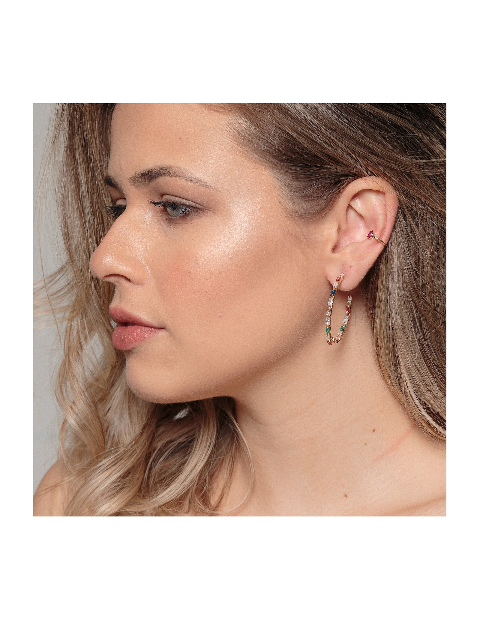 Aros Cristal Multicolor | Pendientes de Aro | Malu Maiese