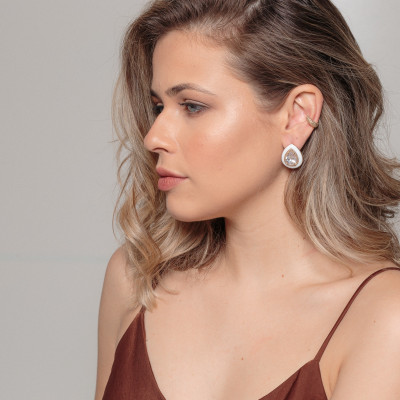 Brinco Blanche | Brinco com Design Exclusivo | Malu Maiese 2