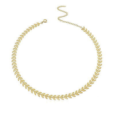 Colar Curto Folha de Nero | Choker Folhas | Malu Maiese 2