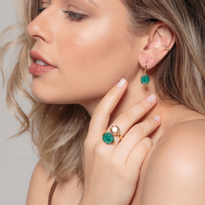 Piercing Fiore | piercing de orelha a pressão, ouro 18k e zirconia. 2