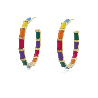 Aros Alegra | Pendientes de Aro Multi-Color, en 2 tamaños. 2