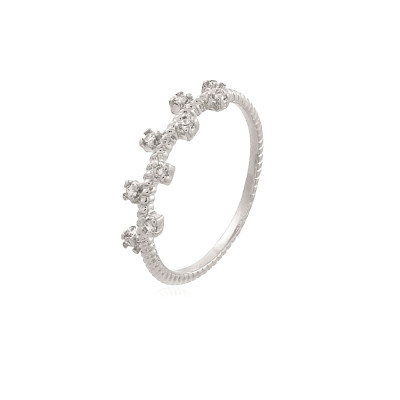Analu Ring | exclusive and minimalist design, gold plated and zirconia 2