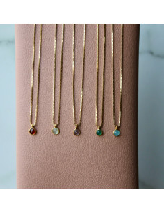 Colar Mini Stones | Colar plata 925 banhada com mineral | Malu Maiese 2