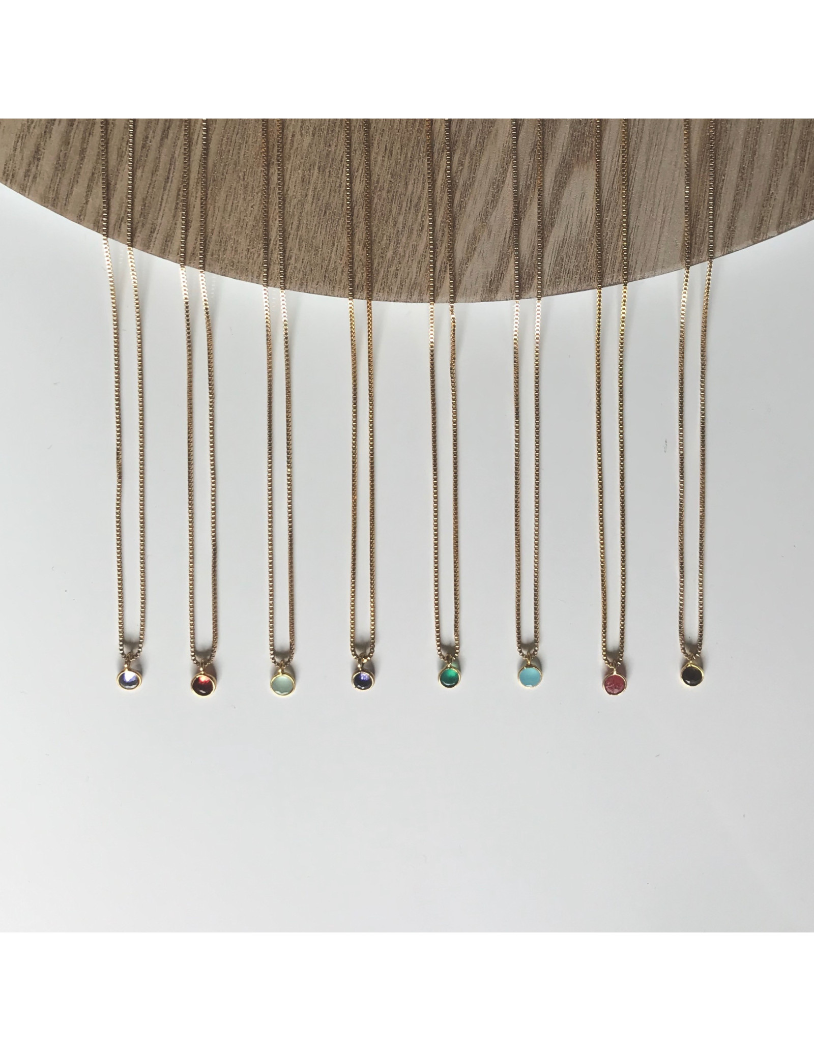 Mini Stones Necklace | Silver 925 necklace with stone | Malu Maiese