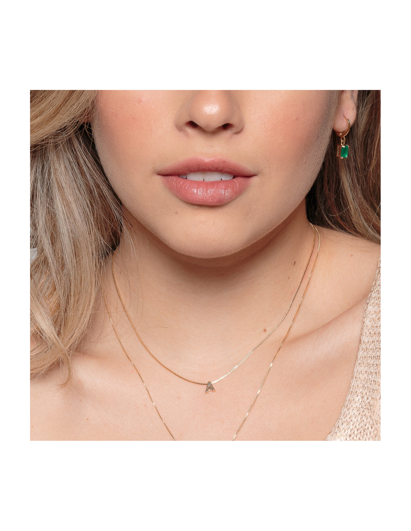 Argola Chiara | Brincos de Argola Zircônia Baghette | Malu Maiese