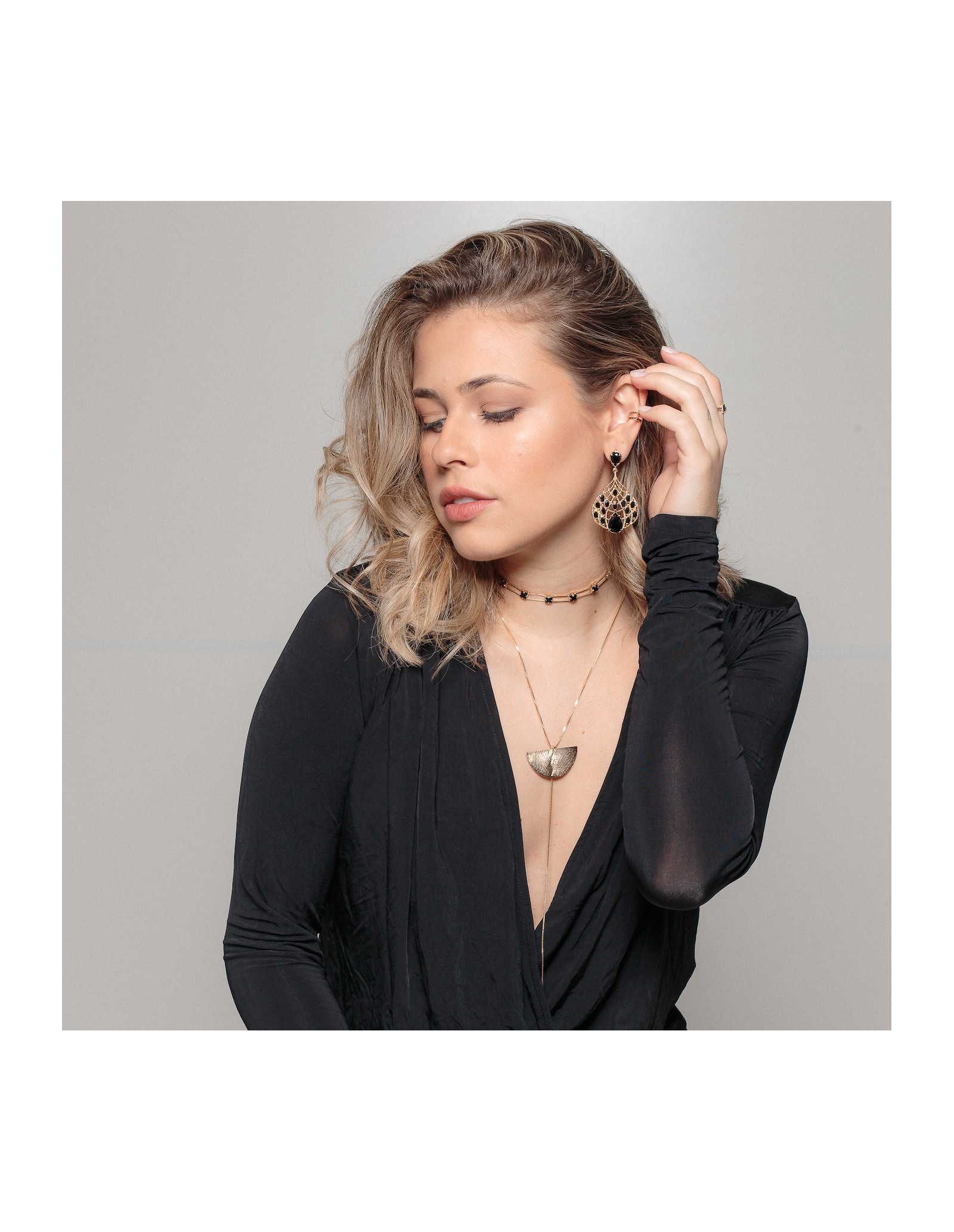 Yara Necklace | Long lariat necklace | Malu Maiese