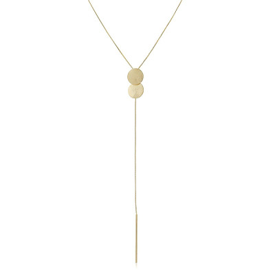 Yuna Necklace | Long lariat adjustable necklace | Malu Maiese 2