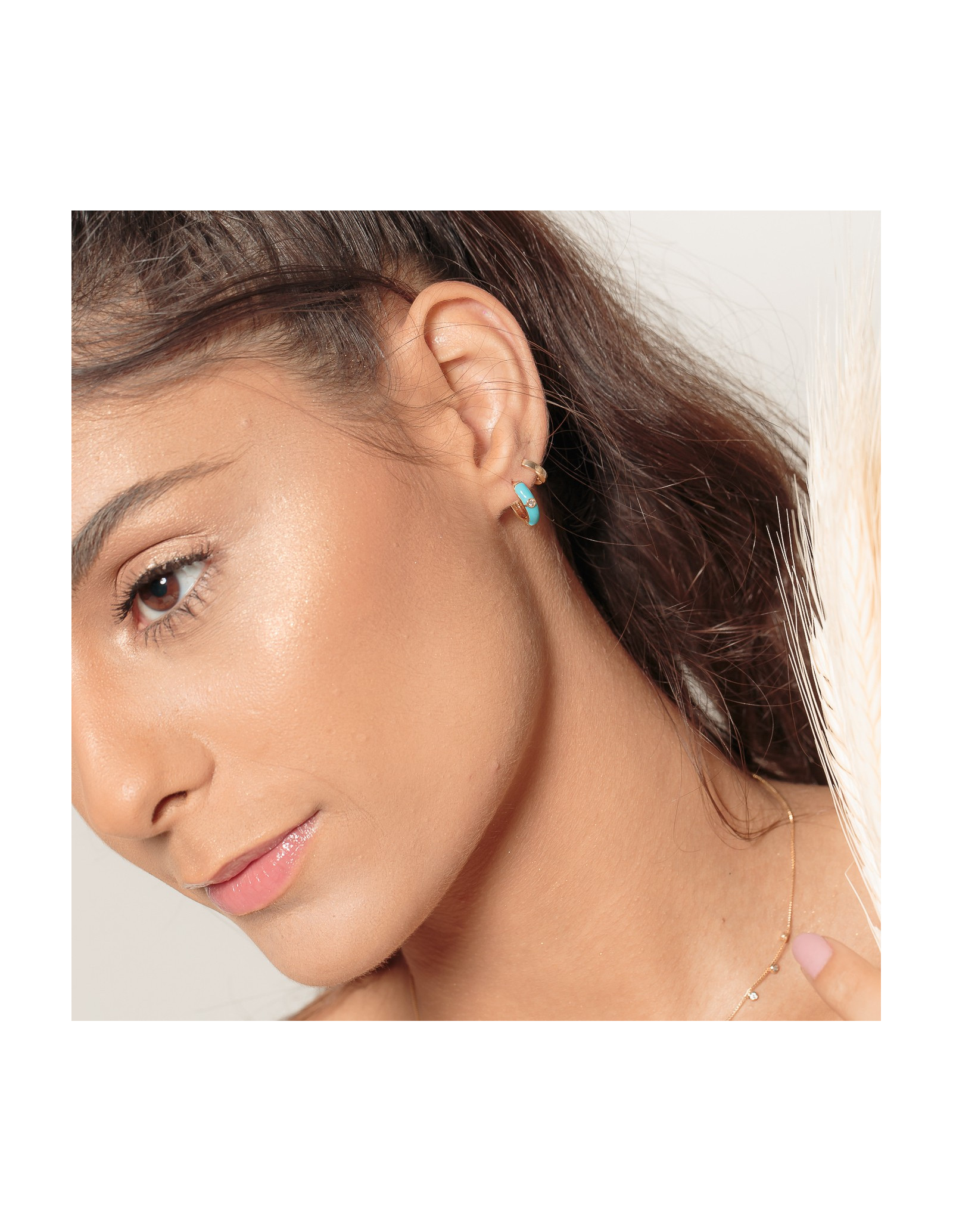 Colour Pop Mini Hoop Earrings | Resin Mini hoop | Malu Maiese