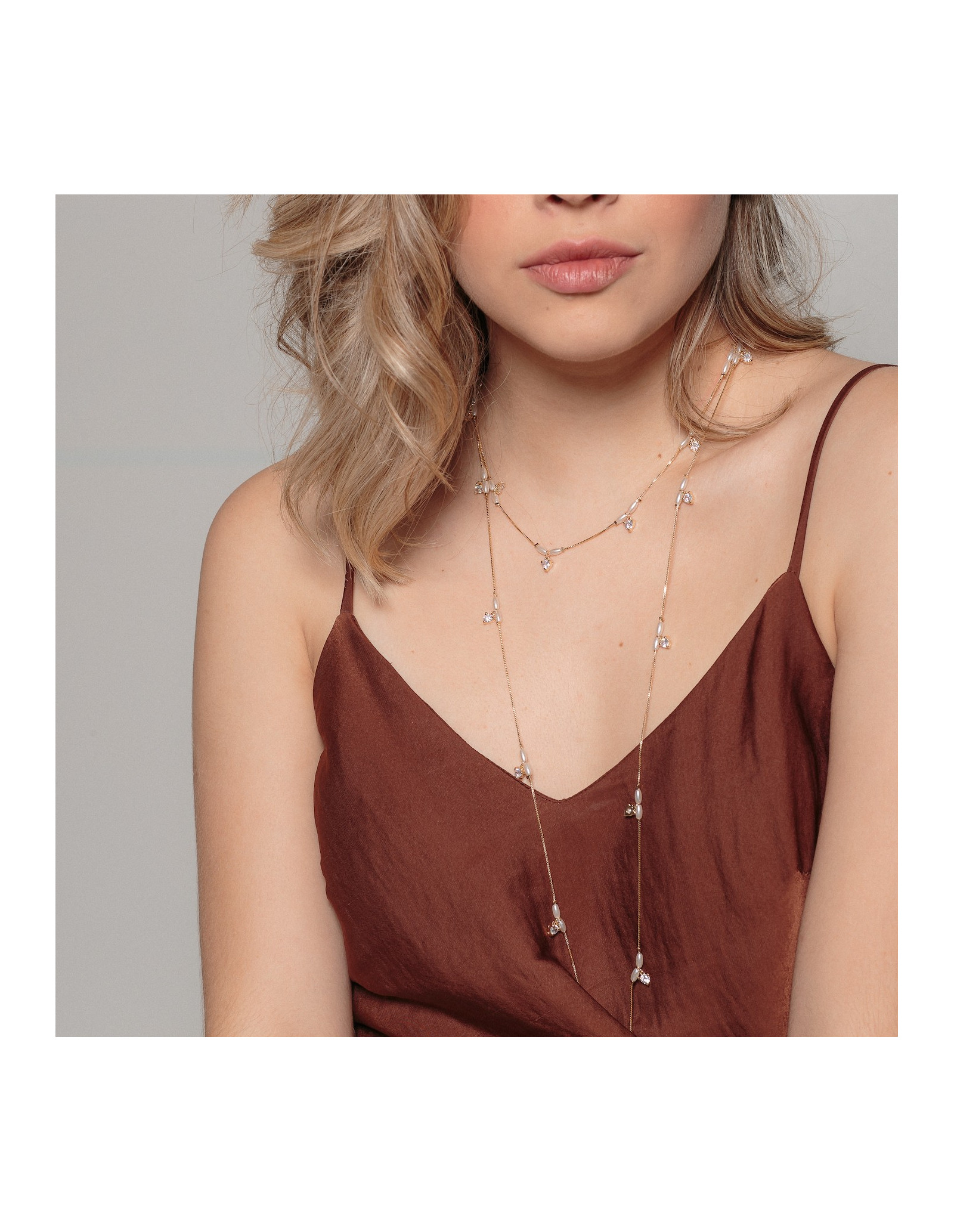 Collar Largo Piccola Perla | Collar Largo con Perla | Malu Maiese