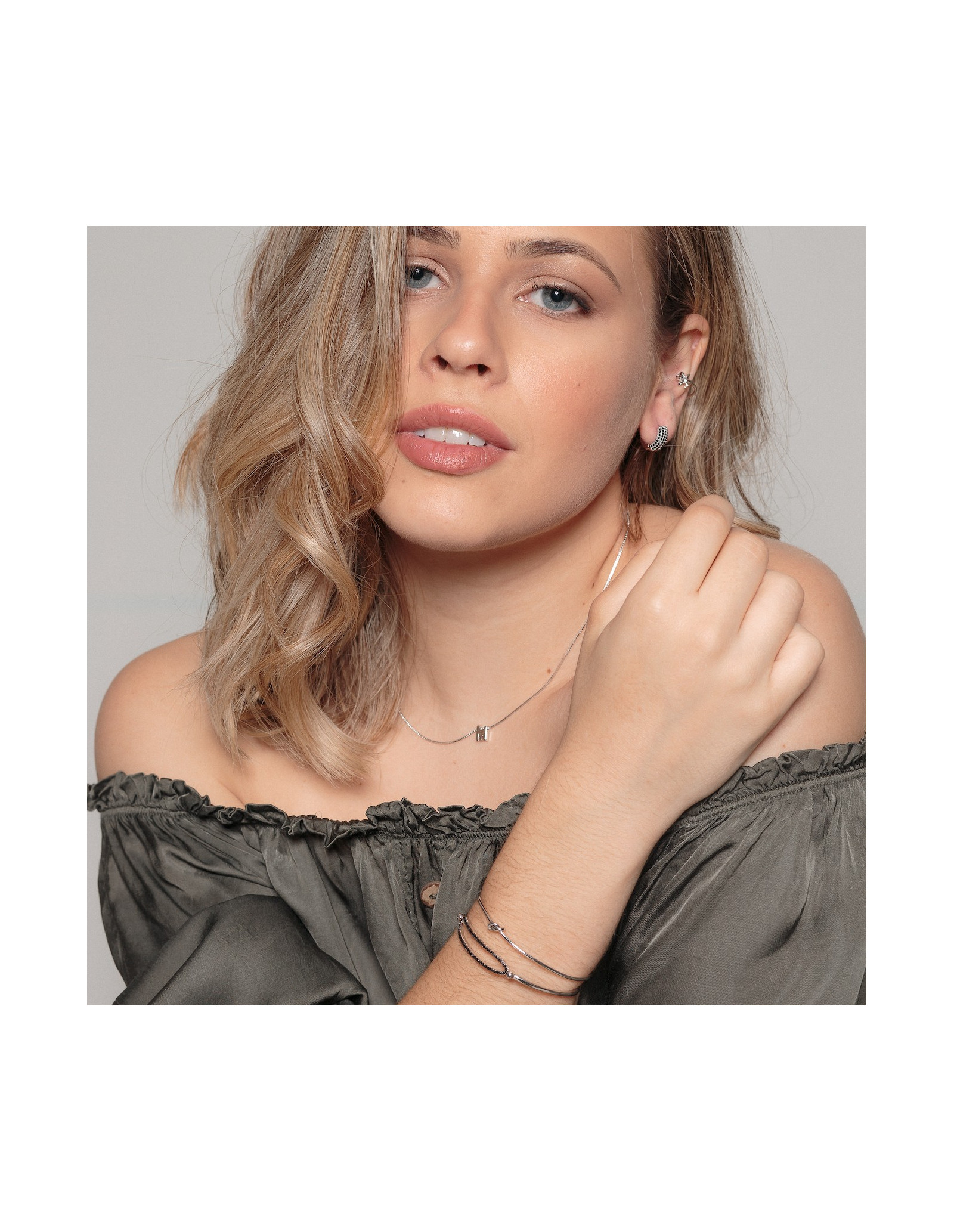 Lily Ear Cuff | Gold Plated cz Cartilage Earrings | Malu Maiese