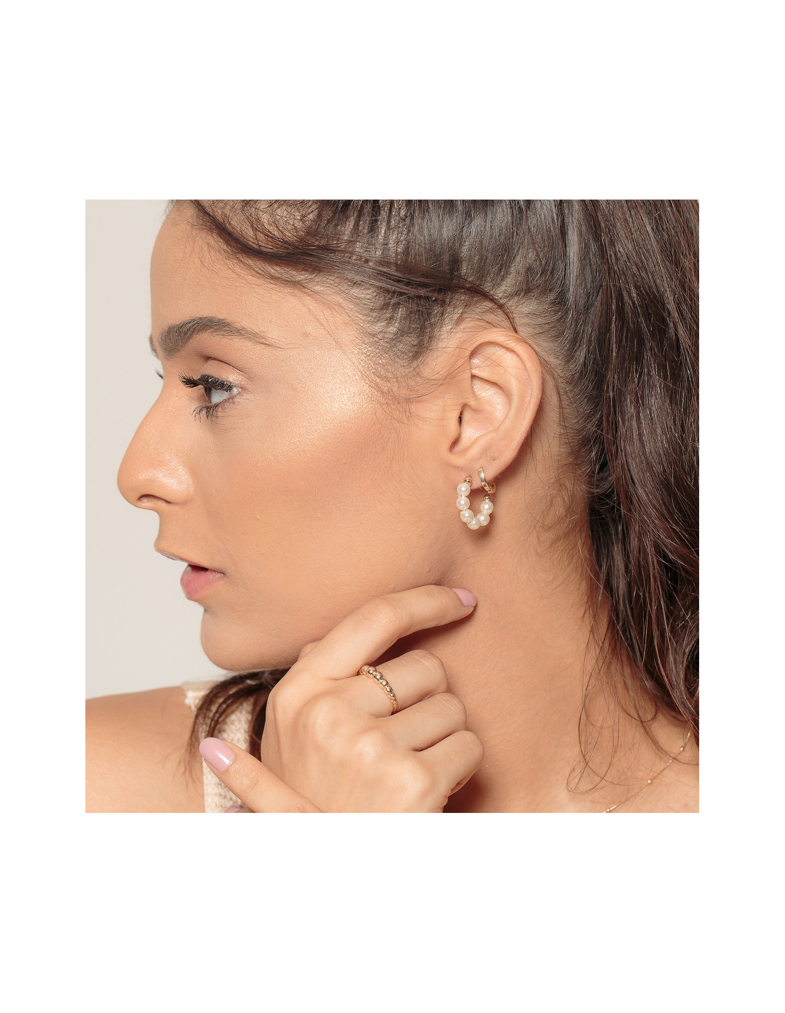 Argola Pearls | Brincos de argola com pérolas | Malu Maiese
