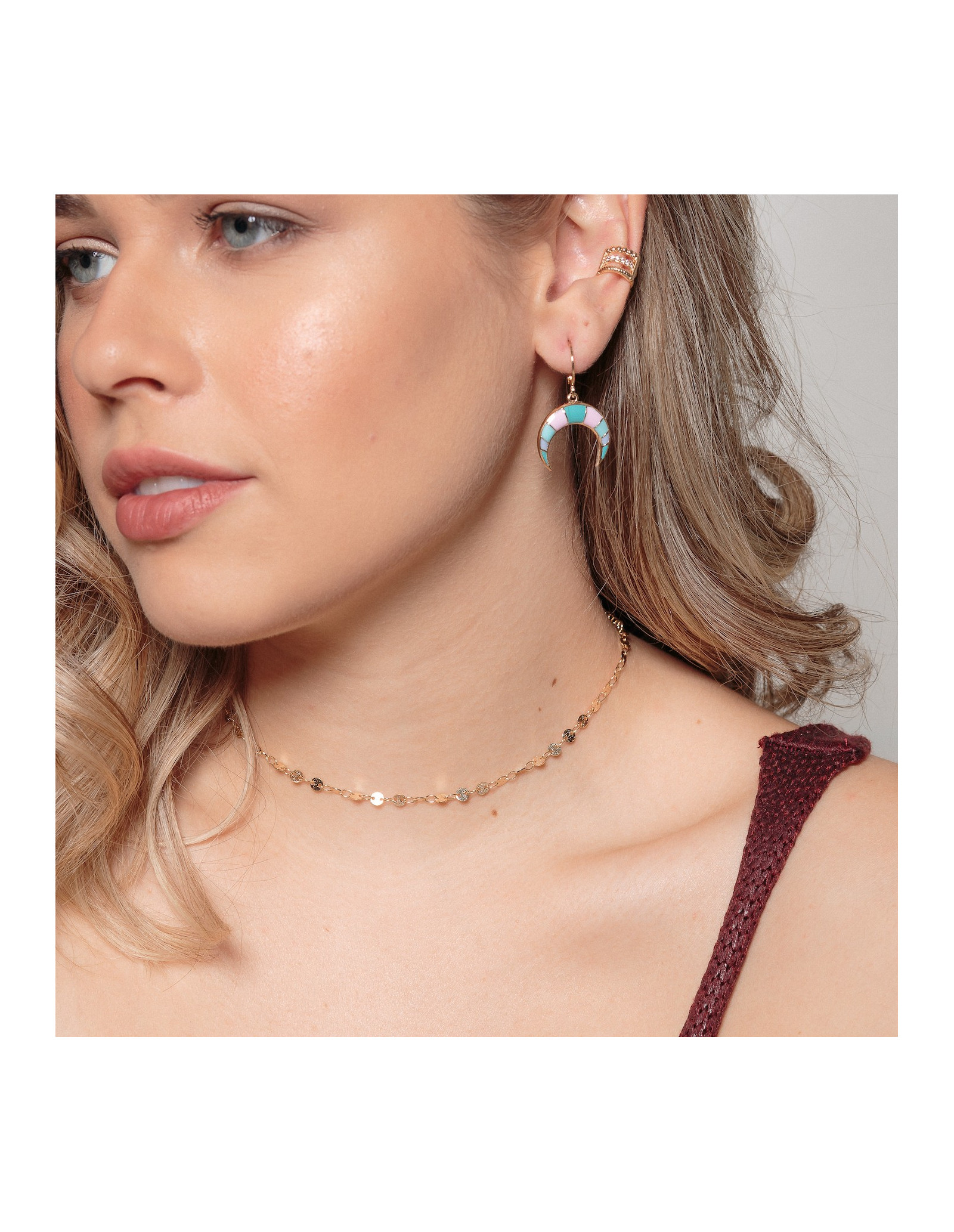 Pointille Choker Necklace | Short Necklace | Malu Maiese