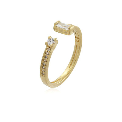 Eloise Ring | design exclusivo e atemporal, ouro 18k, zircônias. 2